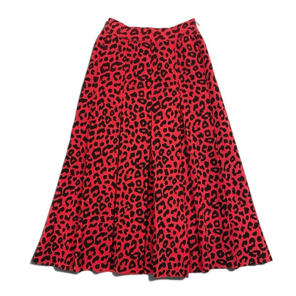 Gucci Ai3 Leopard Print Tucked Skirt Knit — view 2