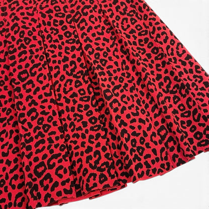 Gucci Ai3 Leopard Print Tucked Skirt Knit — view 5