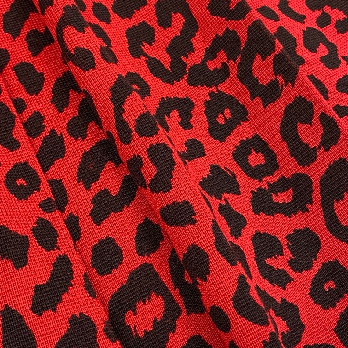 Gucci Ai3 Leopard Print Tucked Skirt Knit — view 6