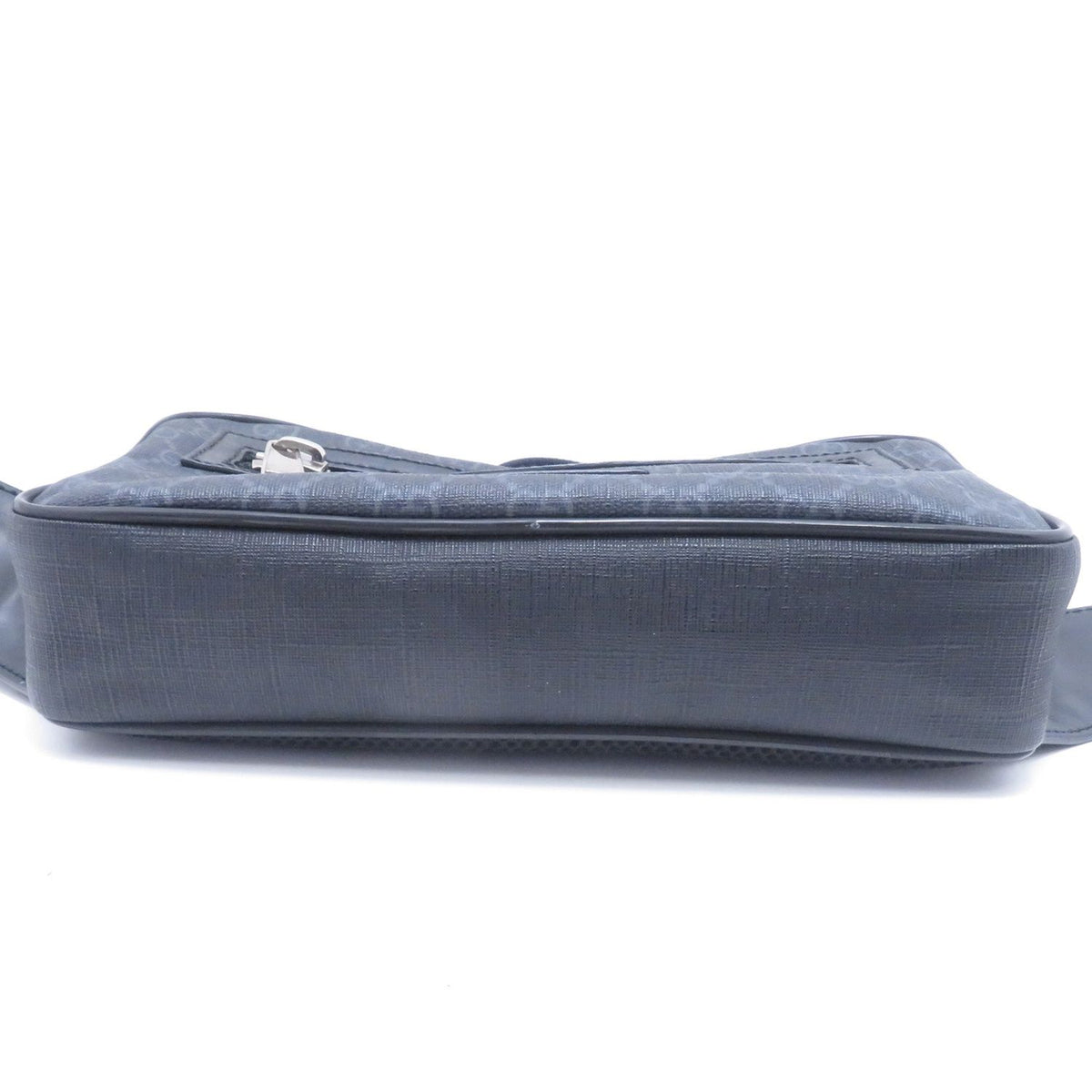 Gucci GG Supreme Waist Bag Black Leather Canvas — view 4