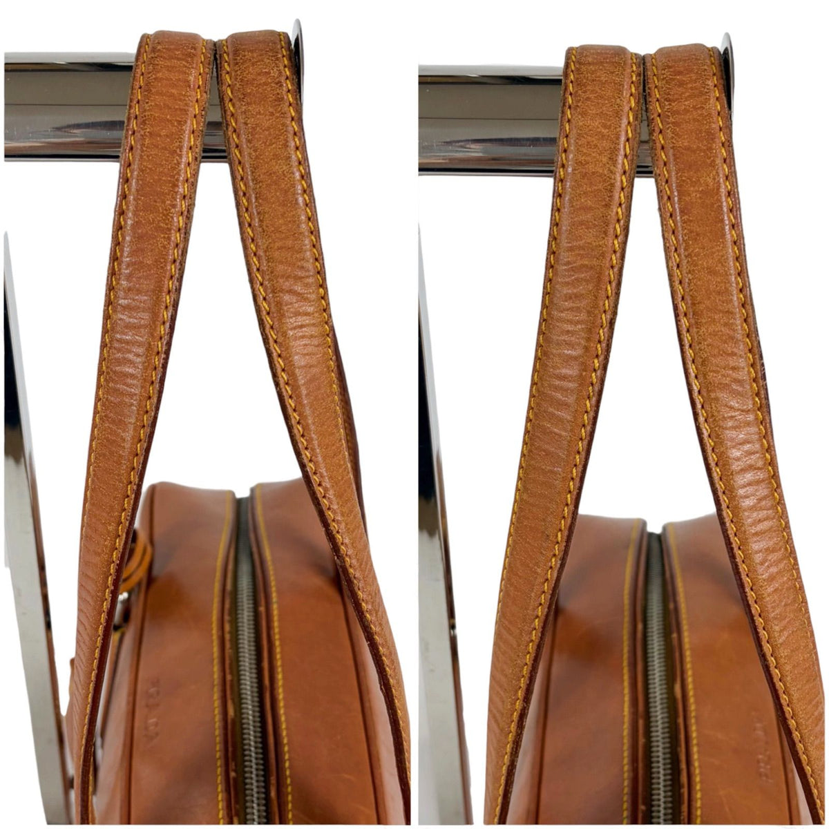Prada Leather East Waist Bag Brown — view 6