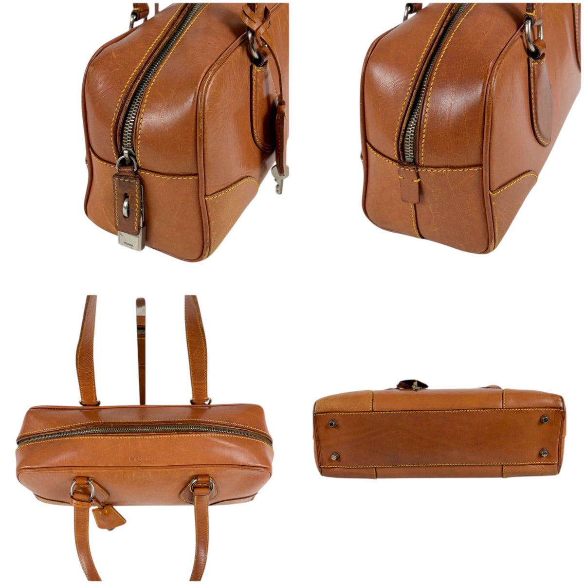 Prada Leather East Waist Bag Brown — view 3