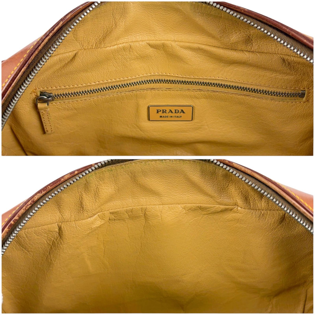 Prada Leather East Waist Bag Brown — view 8