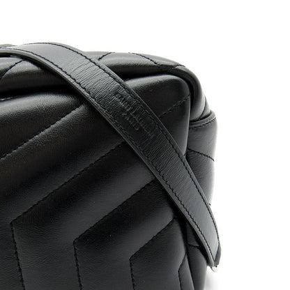 Saint Laurent Loulou Shoulder Bag Calfskin Black — view 2