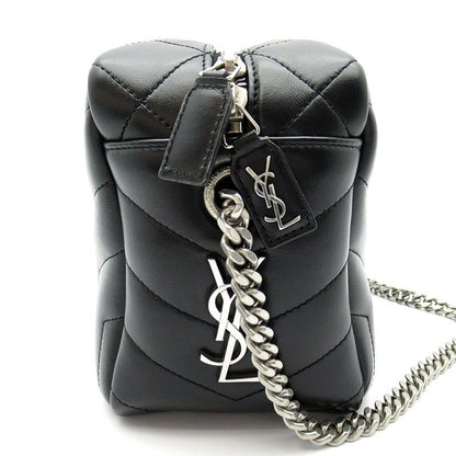 Saint Laurent Loulou Shoulder Bag Calfskin Black — view 5