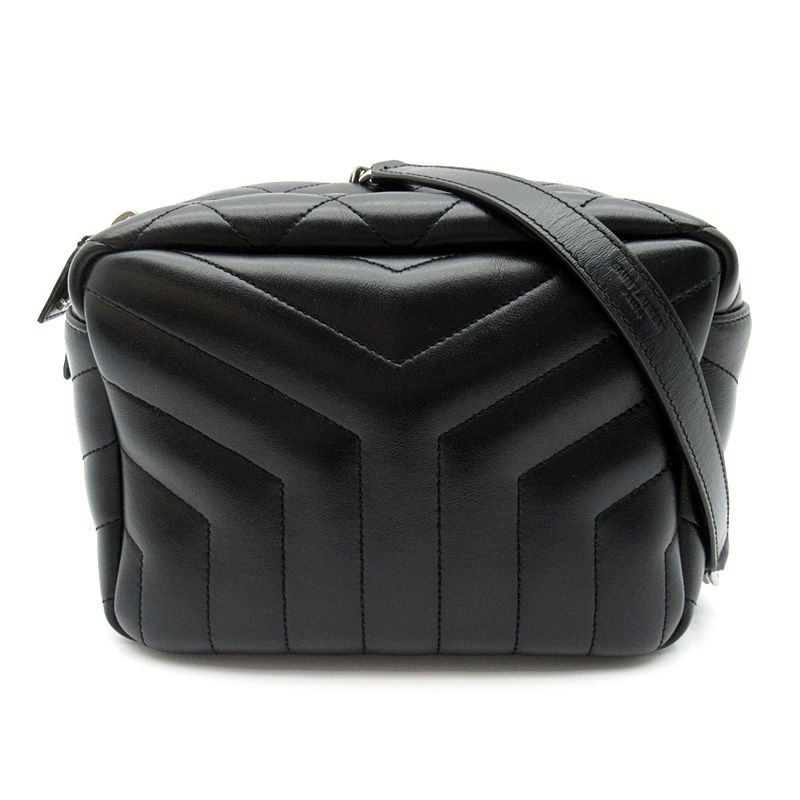 Saint Laurent Loulou Shoulder Bag Calfskin Black