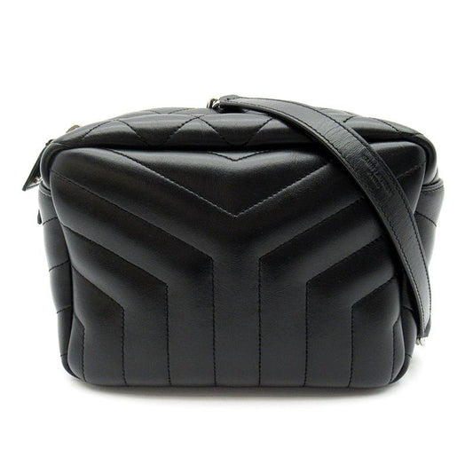 Saint Laurent Loulou Shoulder Bag Calfskin Black