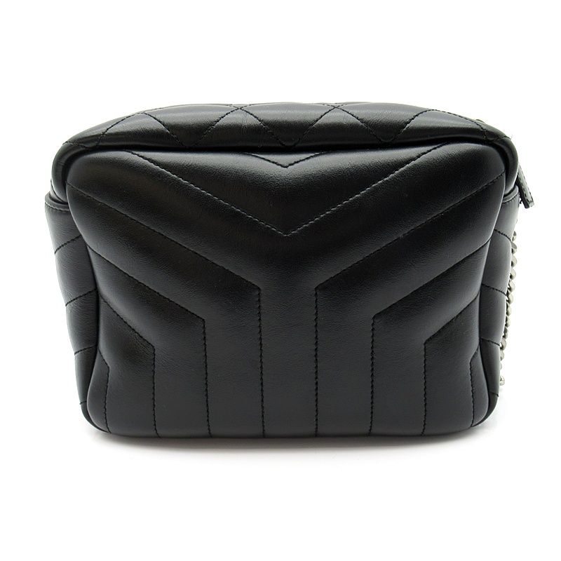 Saint Laurent Loulou Shoulder Bag Calfskin Black — view 4