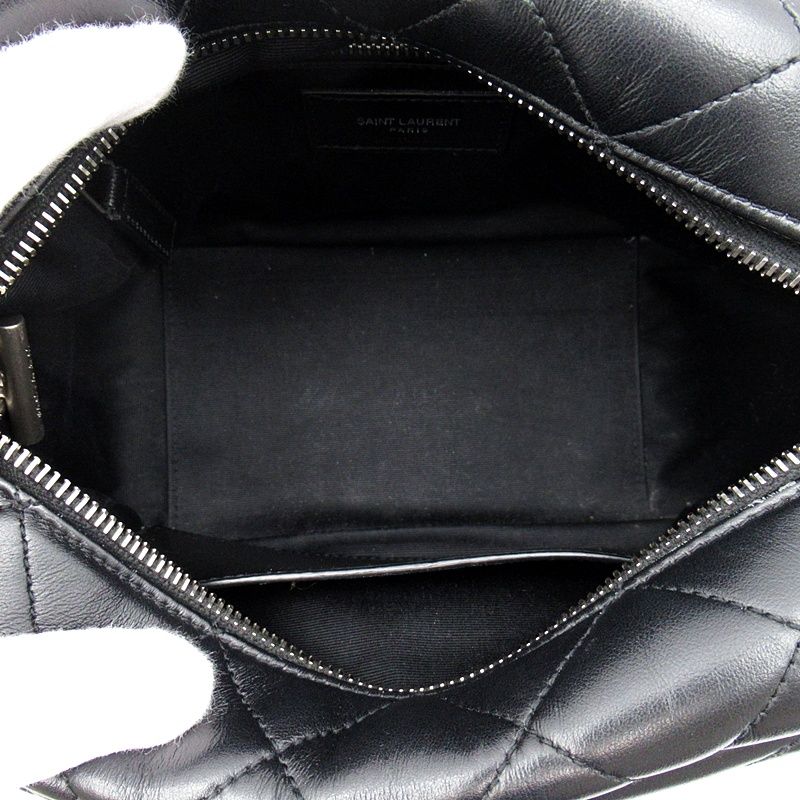 Saint Laurent Loulou Shoulder Bag Calfskin Black — view 7