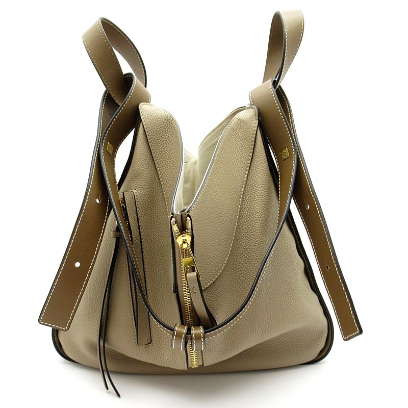 Loewe Hammock Small Soft Grain Calfskin Shoulder Bag Sand — view 3