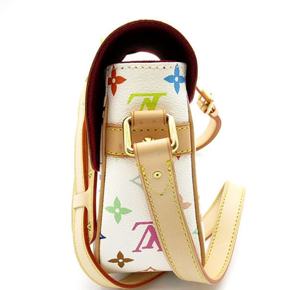 Louis Vuitton Solonge Multicolor Shoulder Bag White — view 3