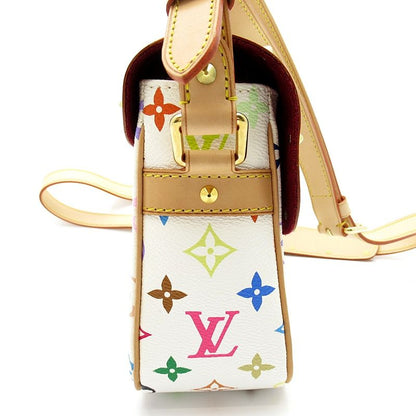 Louis Vuitton Solonge Multicolor Shoulder Bag White — view 5
