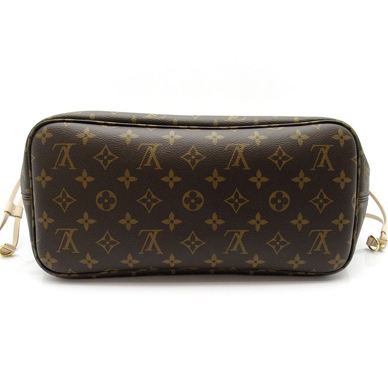 Louis Vuitton Neverfull Inside Out MM Monogram Leather Tote Sand — view 6