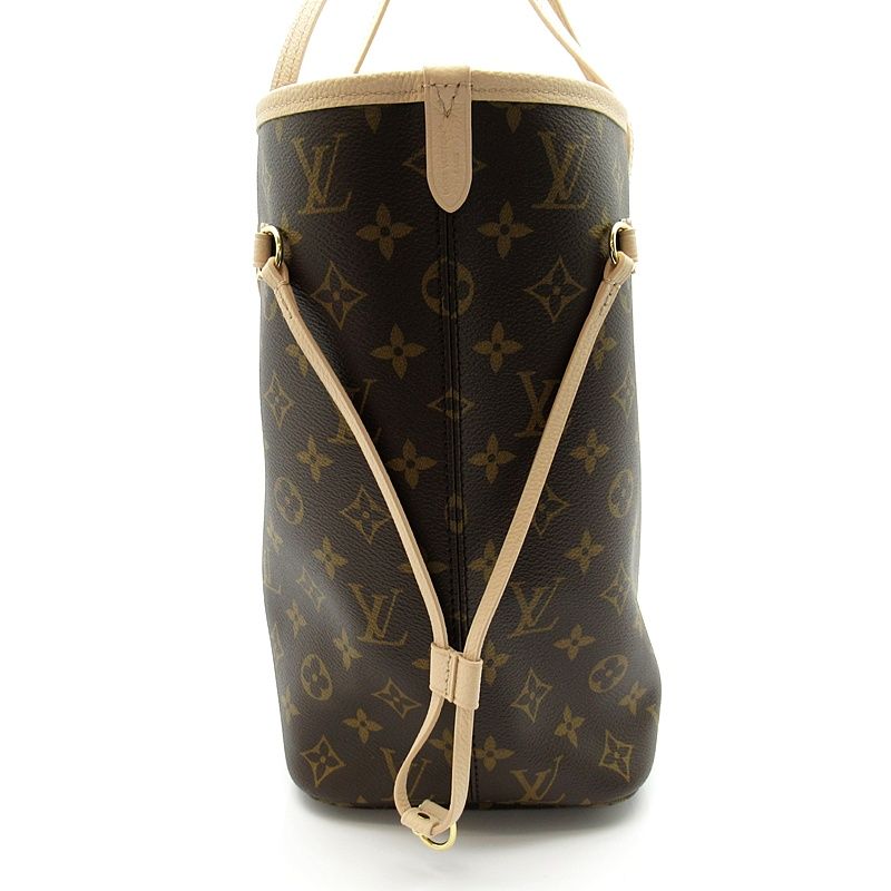 Louis Vuitton Neverfull Inside Out MM Monogram Leather Tote Sand — view 5