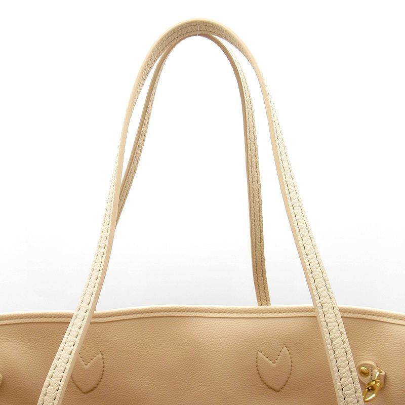 Louis Vuitton Neverfull Inside Out MM Monogram Leather Tote Sand — view 2