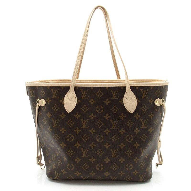 Louis Vuitton Neverfull Inside Out MM Monogram Leather Tote Sand — view 4