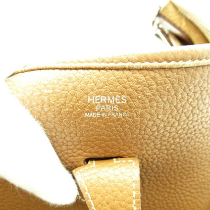 Hermes Evelyne 3 PM Taurillon Clemence Shoulder Bag Gold — view 7