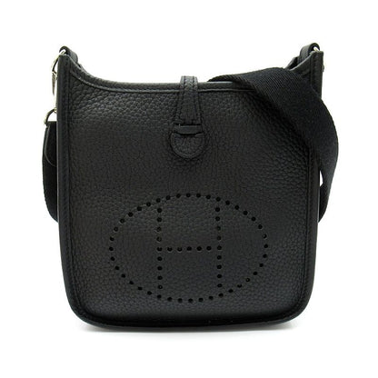 Hermes Evelyne TPM Amazon Taurillon Clemence Shoulder Bag Black