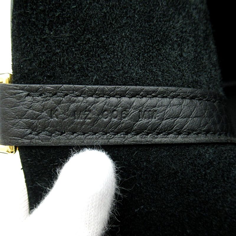 Hermes Picotin Lock MM Taurillon Clemence Handbag Noir — view 8