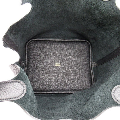 Hermes Picotin Lock MM Taurillon Clemence Handbag Noir — view 7