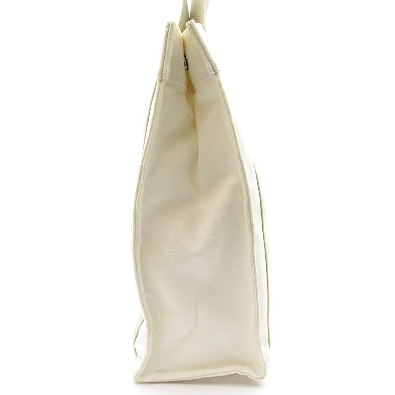 Hermes Sac de Plage Nomade PM Canvas Tote Beige White — view 5