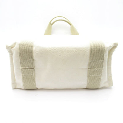 Hermes Sac de Plage Nomade PM Canvas Tote Beige White — view 6