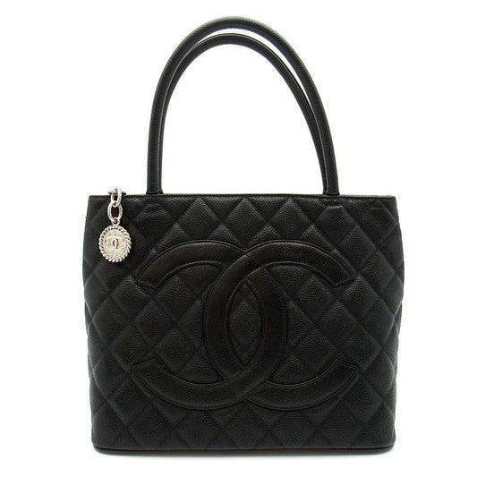 Chanel Reissue Tote Caviar Leather Handbag Black