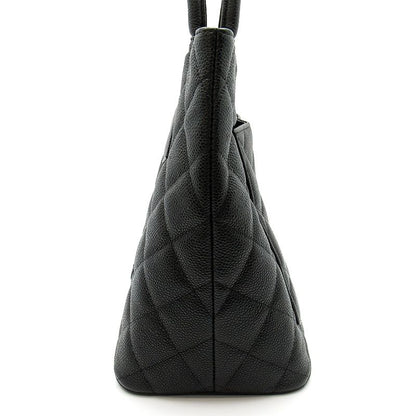 Chanel Reissue Tote Caviar Leather Handbag Black — view 3