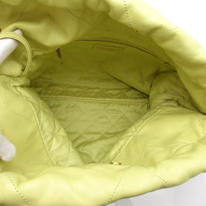 Chanel 22 Smallhandbag Calfskin Shoulder Bag Yellow — view 7