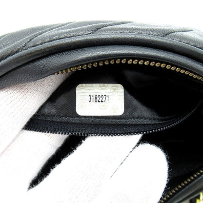 Chanel Fringe Chain Shoulder Bag Lambskin Black — view 8