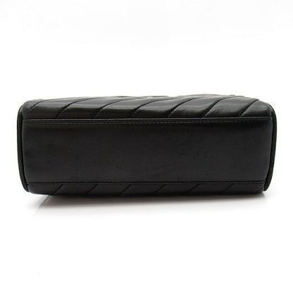Chanel Fringe Chain Shoulder Bag Lambskin Black — view 6
