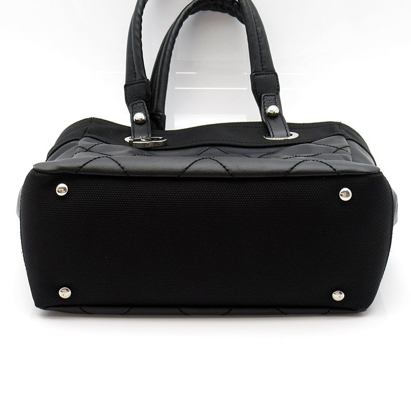 Chanel Paris Biarritz Tote PM Leather Black — view 6