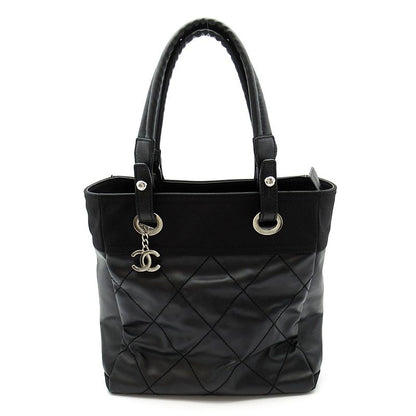 Chanel Paris Biarritz Tote PM Leather Black