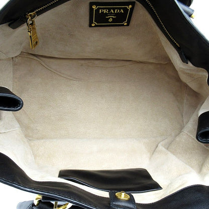 Prada 2-Way Tote Leather Black — view 7
