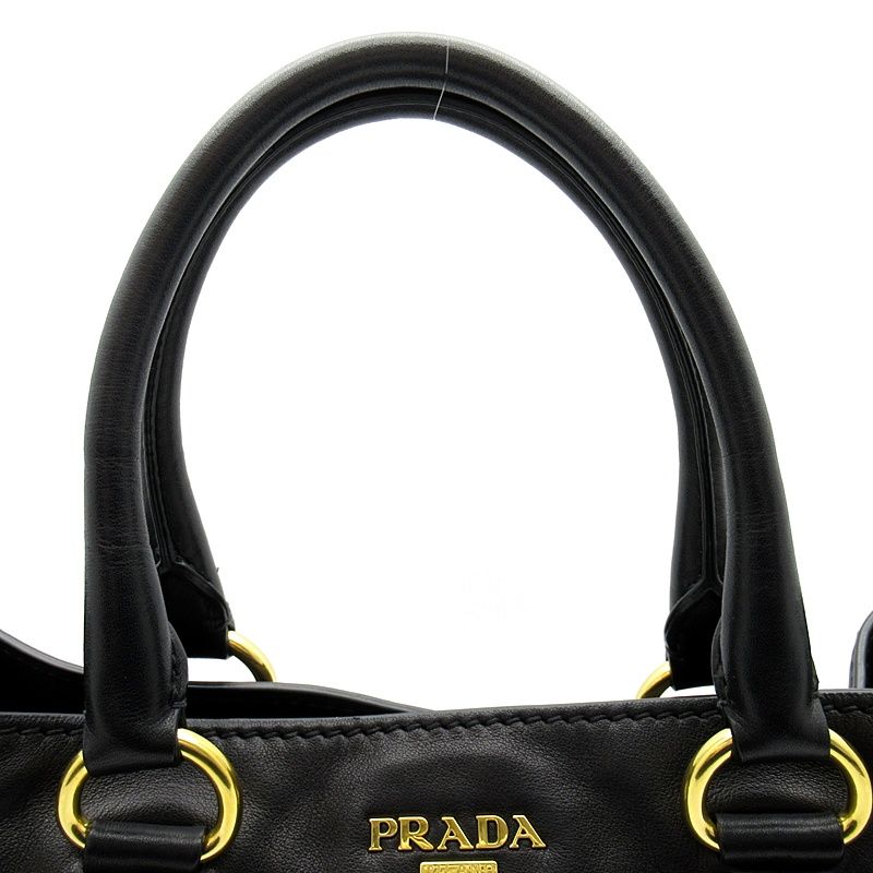 Prada 2-Way Tote Leather Black — view 2