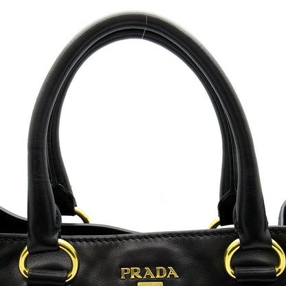 Prada 2-Way Tote Leather Black — view 2