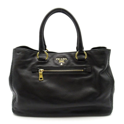 Prada 2-Way Tote Leather Black