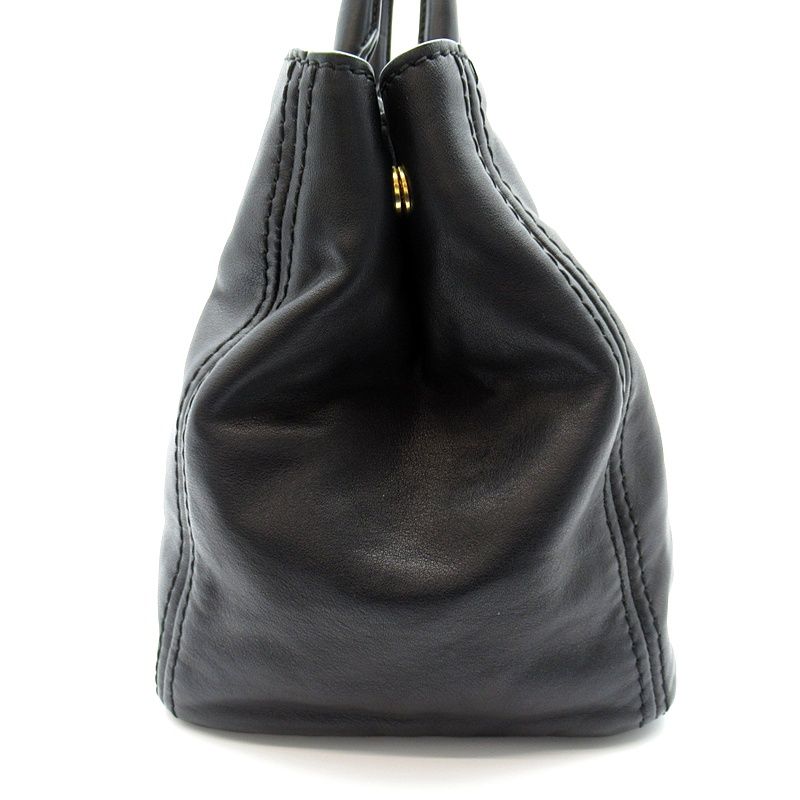 Prada 2-Way Tote Leather Black — view 3