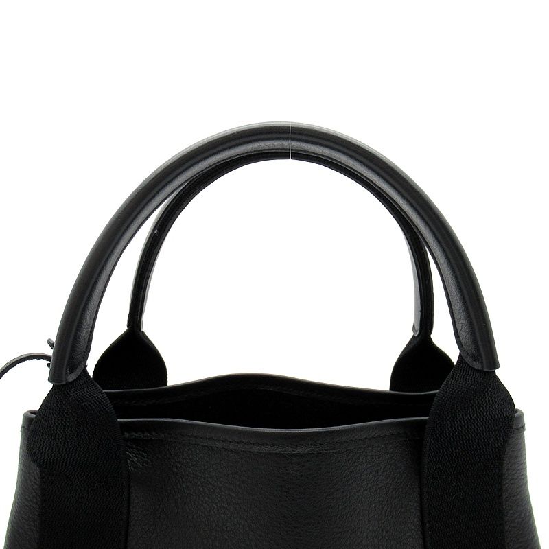 Balenciaga Navy Cabas XS 2-Way Handbag Leather Black — view 2
