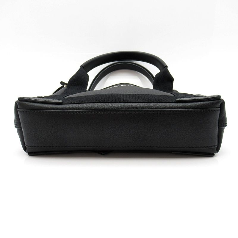 Balenciaga Navy Cabas XS 2-Way Handbag Leather Black — view 6