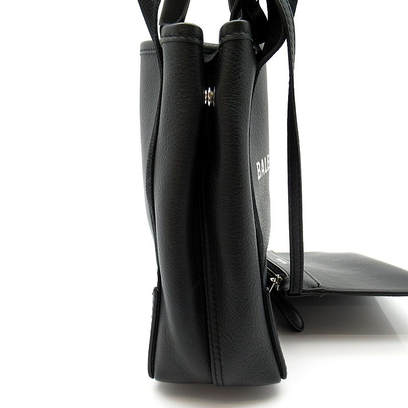 Balenciaga Navy Cabas XS 2-Way Handbag Leather Black — view 5