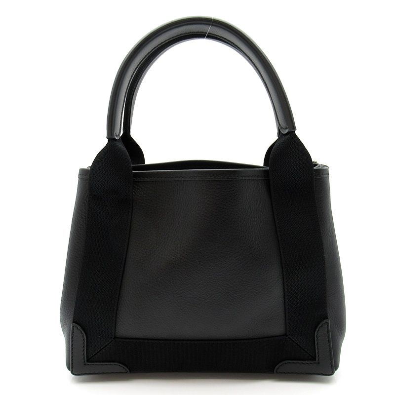 Balenciaga Navy Cabas XS 2-Way Handbag Leather Black — view 4