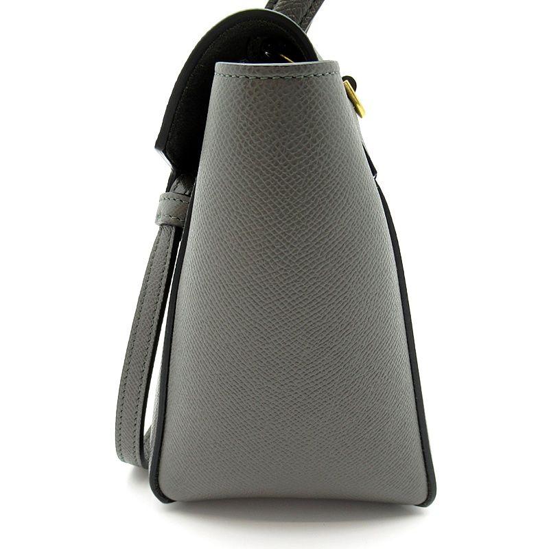 Celine Belt Bag Nano 2-Way Calfskin Gray — view 3