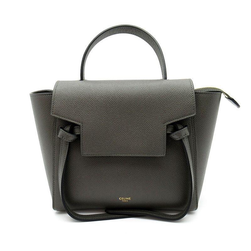 Celine Belt Bag Nano 2-Way Calfskin Gray