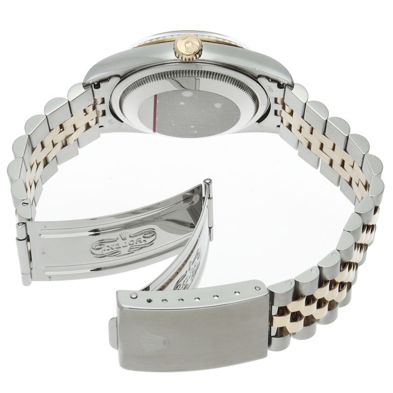 Rolex Datejust Watch Diamond 18k Yellow Gold SS White 19 — view 5
