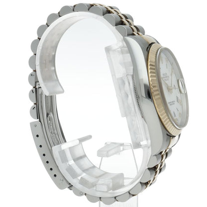 Rolex Datejust Watch Diamond 18k Yellow Gold SS White 19 — view 4