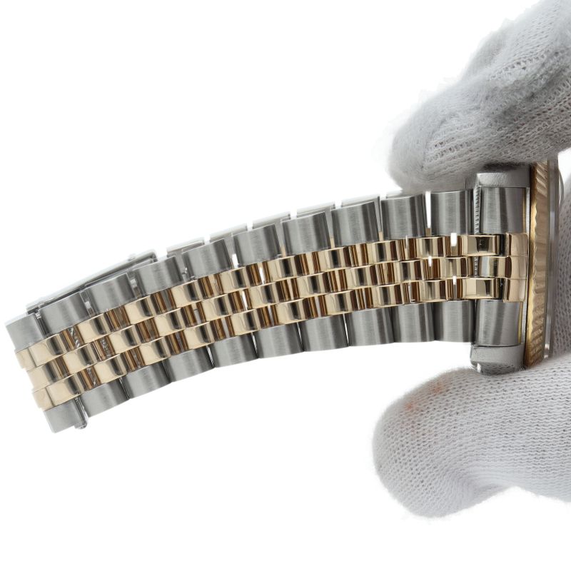 Rolex Datejust Watch Diamond 18k Yellow Gold SS White 19 — view 6