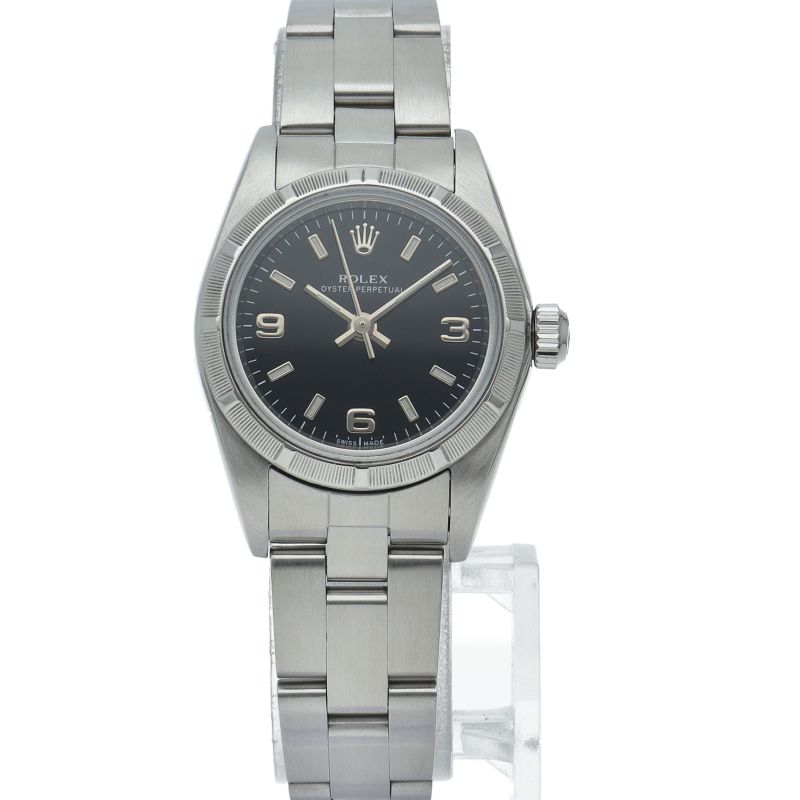 Rolex Oyster Perpetual Watch SS Black — view 2