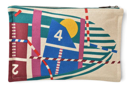 Hermes Pouch Optimist 24 Case Green Multi — view 6