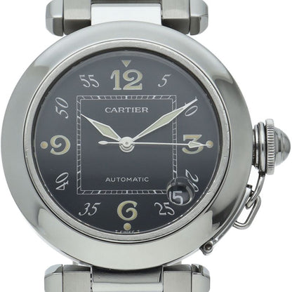 Cartier Pasha C Watch SS Black
